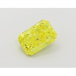 Diament laboratoryjny o barwie fantazyjnej radiant, 1.18ct, VVS2, Fancy Vivid Yellow, IGI LG660455224