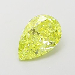 Diament laboratoryjny o barwie fantazyjnej szlif gruszkowy, 1.17ct, IF, Fancy Vivid Yellow, IGI LG660440253