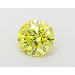 Diament laboratoryjny o barwie fantazyjnej szlif okrągły, 1.2ct, VVS1, Fancy Vivid Yellow, IGI LG677560891