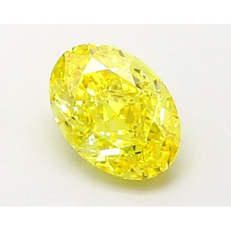 Diament laboratoryjny o barwie fantazyjnej szlif owalny, 1.18ct, VVS2, Fancy Vivid Yellow, IGI LG694504334