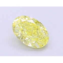 Diament laboratoryjny o barwie fantazyjnej szlif owalny, 1.18ct, VVS2, Fancy Intense Yellow, IGI LG695513612