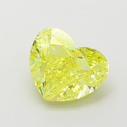 Diament laboratoryjny o barwie fantazyjnej serce, 1.18ct, VVS1, Fancy Vivid Yellow, IGI LG660455215