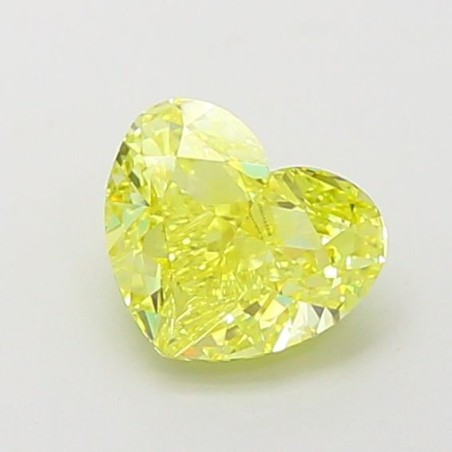 Diament laboratoryjny o barwie fantazyjnej serce, 1.18ct, VVS1, Fancy Vivid Yellow, IGI LG660455215