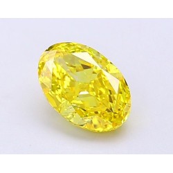 Diament laboratoryjny o barwie fantazyjnej szlif owalny, 1.16ct, VVS2, Fancy Vivid Yellow, IGI LG694504260
