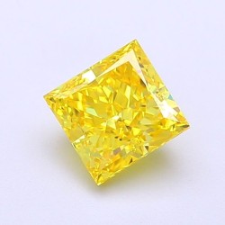 Diament laboratoryjny o barwie fantazyjnej szlif princess, 1.19ct, VVS2, Fancy Vivid Yellow, IGI LG700517925