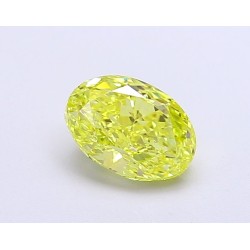 Diament laboratoryjny o barwie fantazyjnej szlif owalny, 1.18ct, VVS2, Fancy Vivid Yellow, IGI LG670432585