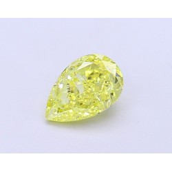 Diament laboratoryjny o barwie fantazyjnej szlif gruszkowy, 1.17ct, VVS2, Fancy Vivid Yellow, IGI LG686502668