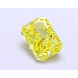 Diament laboratoryjny o barwie fantazyjnej radiant, 1.03ct, IF, Fancy Vivid Yellow, IGI LG677560906