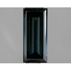 Diament laboratoryjny o barwie fantazyjnej bagietka, 1.07ct, VVS1, Fancy Deep Greenish Blue, IGI LG671410602