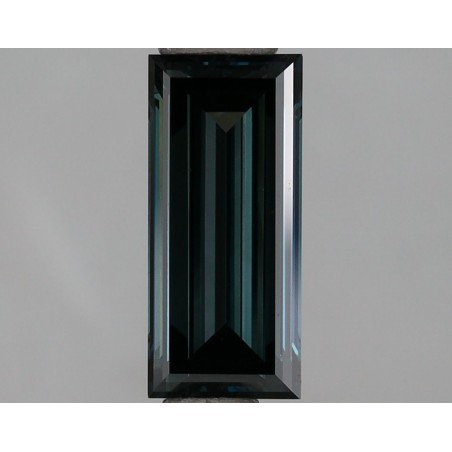 Diament laboratoryjny o barwie fantazyjnej bagietka, 1.07ct, VVS1, Fancy Deep Greenish Blue, IGI LG671410602