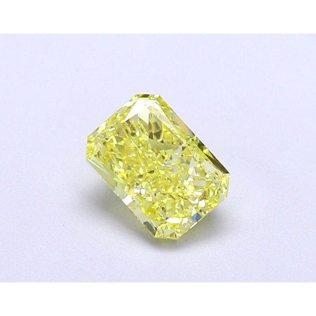 Diament laboratoryjny o barwie fantazyjnej radiant, 1.14ct, IF, Fancy Vivid Yellow, IGI LG675596576