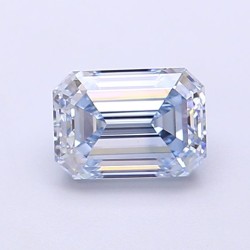 Diament laboratoryjny o barwie fantazyjnej szlif szmaragdowy, 1.02ct, VVS2, Fancy Blue, IGI LG700517343