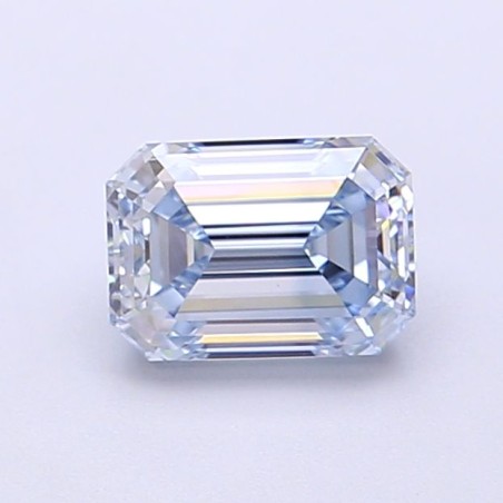 Diament laboratoryjny o barwie fantazyjnej szlif szmaragdowy, 1.02ct, VVS2, Fancy Blue, IGI LG700517343