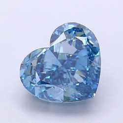 Diament laboratoryjny o barwie fantazyjnej serce, 1.74ct, VVS1, Fancy Vivid Blue, IGI LG700517339