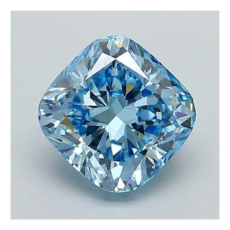 Diament laboratoryjny o barwie fantazyjnej szlif poduszkowy brylantowy, 1.67ct, VVS2, Fancy Vivid Blue, IGI LG651494368 Diament laboratoryjny o barwie fantazyjnej szlif poduszkowy brylantowy, 1.67ct, VVS2, Fancy Vivid Blue, IGI LG651494368