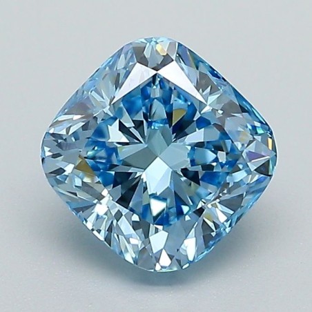 Diament laboratoryjny o barwie fantazyjnej szlif poduszkowy brylantowy, 1.67ct, VVS2, Fancy Vivid Blue, IGI LG651494368