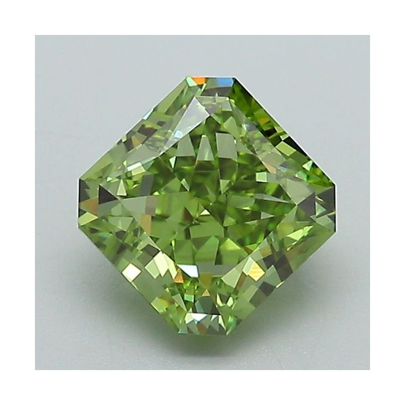 Diament laboratoryjny o barwie fantazyjnej szlif radiant kawadratowy, 1.55ct, VVS2, Fancy Vivid Green, IGI LG717586864 Diament laboratoryjny o barwie fantazyjnej szlif radiant kawadratowy, 1.55ct, VVS2, Fancy Vivid Green, IGI LG717586864