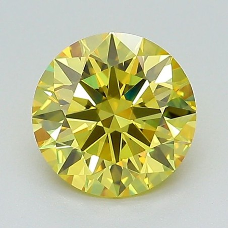 Diament laboratoryjny o barwie fantazyjnej szlif okrągły, 1.34ct, VVS2, Fancy Vivid Yellow, IGI LG717595850