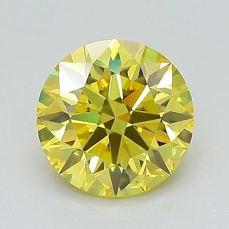 Diament laboratoryjny o barwie fantazyjnej szlif okrągły, 1.2ct, VVS2, Fancy Vivid Yellow, IGI LG717595875
