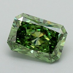 Diament laboratoryjny o barwie fantazyjnej radiant, 1.03ct, VVS2, Fancy Vivid Green, IGI LG717587226