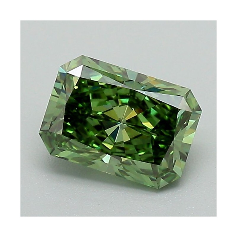 Diament laboratoryjny o barwie fantazyjnej radiant, 1.03ct, VVS2, Fancy Vivid Green, IGI LG717587226 Diament laboratoryjny o barwie fantazyjnej radiant, 1.03ct, VVS2, Fancy Vivid Green, IGI LG717587226