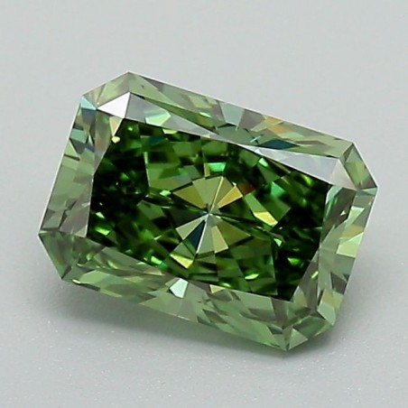 Diament laboratoryjny o barwie fantazyjnej radiant, 1.03ct, VVS2, Fancy Vivid Green, IGI LG717587226