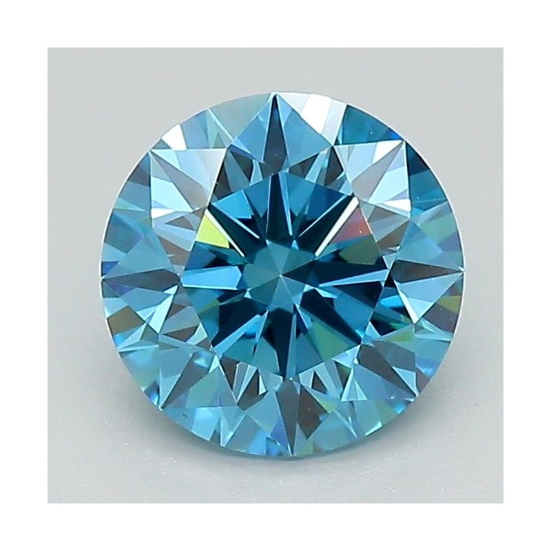 Diament laboratoryjny o barwie fantazyjnej szlif okrągły, 1.59ct, VVS2, Fancy Vivid Blue, IGI LG687548406