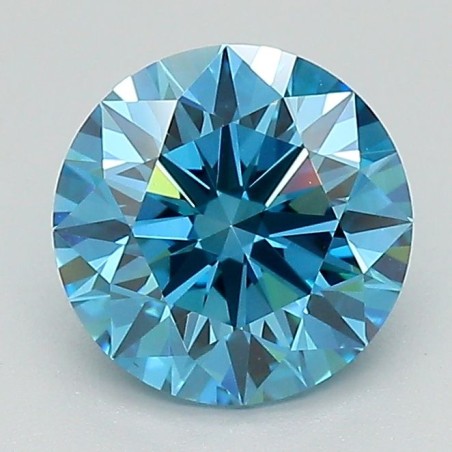 Diament laboratoryjny o barwie fantazyjnej szlif okrągły, 1.59ct, VVS2, Fancy Vivid Blue, IGI LG687548406