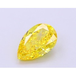 Diament laboratoryjny o barwie fantazyjnej szlif gruszkowy, 1.19ct, VVS1, Fancy Vivid Yellow, IGI LG695513627