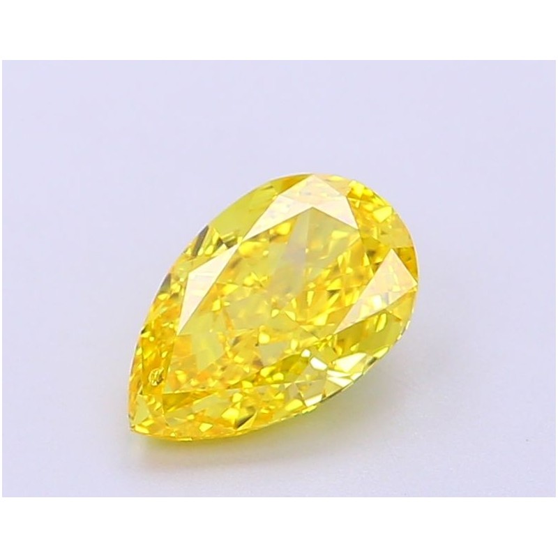 Diament laboratoryjny o barwie fantazyjnej szlif gruszkowy, 1.19ct, VVS1, Fancy Vivid Yellow, IGI LG695513627
