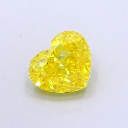 Diament laboratoryjny o barwie fantazyjnej serce, 1.19ct, VVS1, Fancy Vivid Yellow, IGI LG700517275