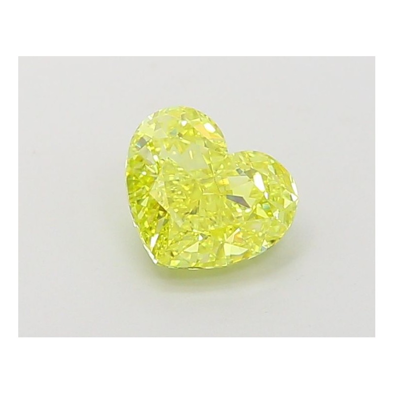 Diament laboratoryjny o barwie fantazyjnej serce, 1.2ct, VVS1, Fancy Vivid Yellow, IGI LG660440350