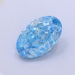 Diament laboratoryjny o barwie fantazyjnej szlif owalny, 1.57ct, VVS1, Fancy Vivid Blue, IGI LG700517187