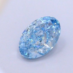 Diament laboratoryjny o barwie fantazyjnej szlif owalny, 1.44ct, VVS1, Fancy Vivid Blue, IGI LG700517186