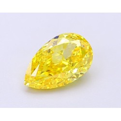 Diament laboratoryjny o barwie fantazyjnej szlif gruszkowy, 1.19ct, VVS2, Fancy Vivid Yellow, IGI LG694504170