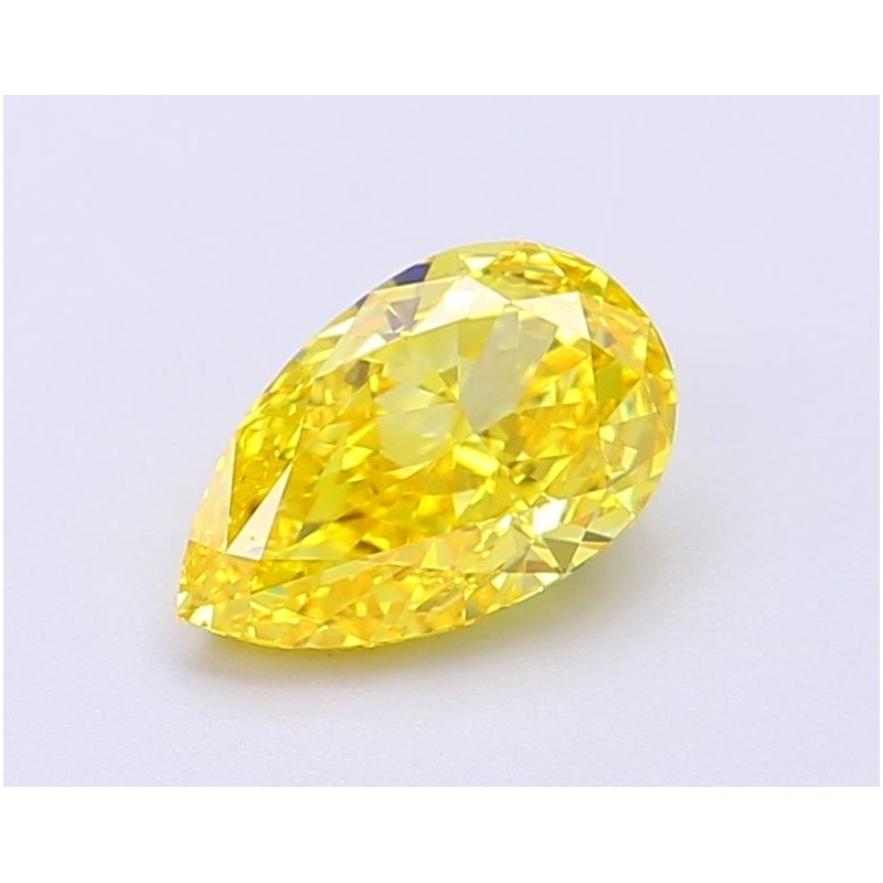 Diament laboratoryjny o barwie fantazyjnej szlif gruszkowy, 1.19ct, VVS2, Fancy Vivid Yellow, IGI LG694504170
