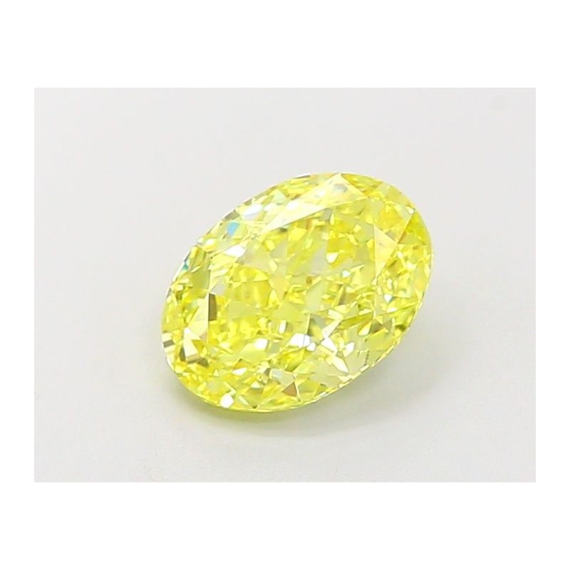 Diament laboratoryjny o barwie fantazyjnej szlif owalny, 1.19ct, VVS2, Fancy Vivid Yellow, IGI LG694504213