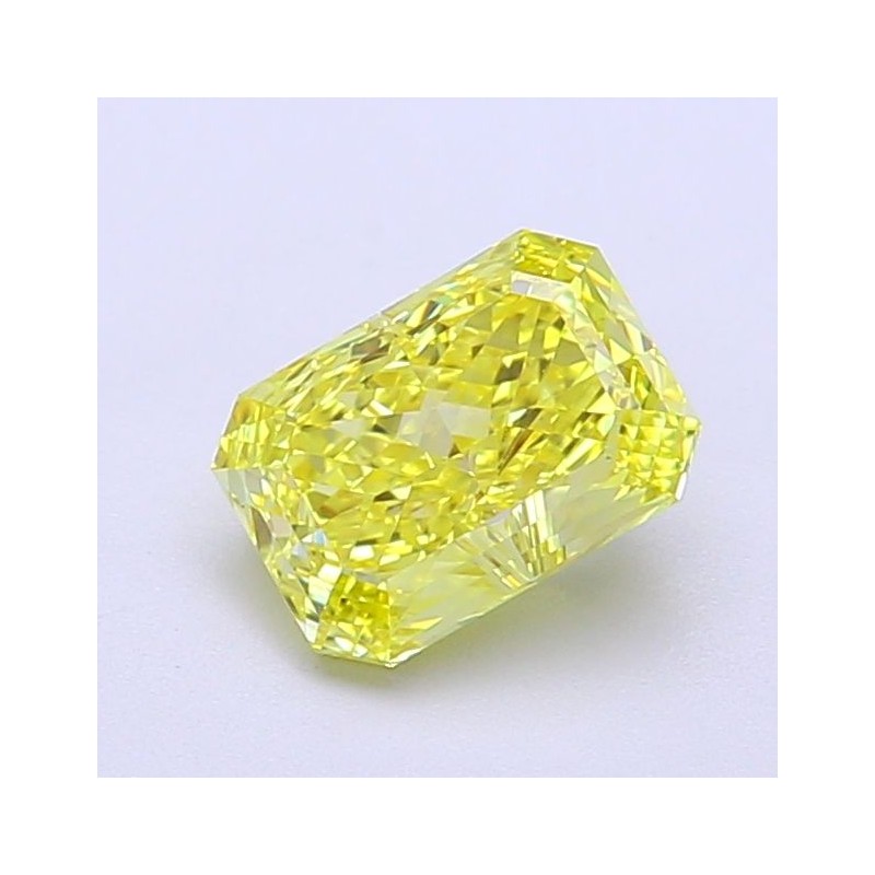 Diament laboratoryjny o barwie fantazyjnej radiant, 1.19ct, VVS1, Fancy Vivid Yellow, IGI LG700517687