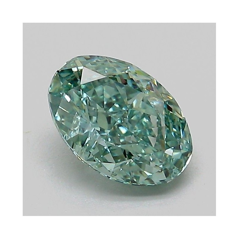 Diament laboratoryjny o barwie fantazyjnej szlif owalny, 1.13ct, VVS2, Fancy Vivid Green, IGI LG739514731