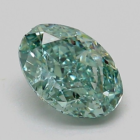 Diament laboratoryjny o barwie fantazyjnej szlif owalny, 1.13ct, VVS2, Fancy Vivid Green, IGI LG739514731