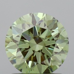 Diament laboratoryjny o barwie fantazyjnej szlif okrągły, 1.09ct, VVS2, Fancy Vivid Green, IGI LG722505257