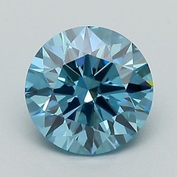 Diament laboratoryjny o barwie fantazyjnej szlif okrągły, 1.06ct, VVS2, Fancy Vivid Blue, IGI LG683531968