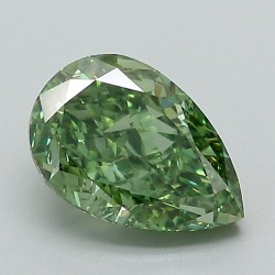 Diament laboratoryjny o barwie fantazyjnej szlif gruszkowy, 1.59ct, VVS2, Fancy Vivid Green, IGI LG723511051