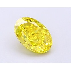 Diament laboratoryjny o barwie fantazyjnej szlif owalny, 1.1ct, VVS2, Fancy Vivid Yellow, IGI LG694504259