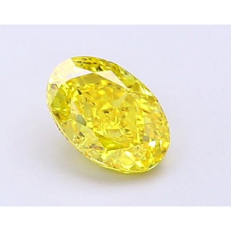 Diament laboratoryjny o barwie fantazyjnej szlif owalny, 1.1ct, VVS2, Fancy Vivid Yellow, IGI LG694504259