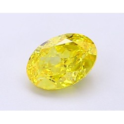 Diament laboratoryjny o barwie fantazyjnej szlif owalny, 1.1ct, VVS2, Fancy Vivid Yellow, IGI LG694504242