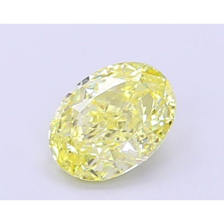 Diament laboratoryjny o barwie fantazyjnej szlif owalny, 1.11ct, VVS1, Fancy Intense Yellow, IGI LG695513613