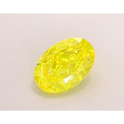 Diament laboratoryjny o barwie fantazyjnej szlif owalny, 1.09ct, VVS2, Fancy Vivid Yellow, IGI LG697512315