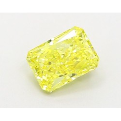 Diament laboratoryjny o barwie fantazyjnej radiant, 1.08ct, VVS2, Fancy Vivid Yellow, IGI LG689502889