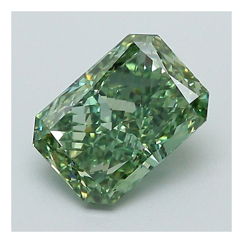 Diament laboratoryjny o barwie fantazyjnej radiant, 1.43ct, VVS2, Fancy Vivid Green, IGI LG660464806 Diament laboratoryjny o barwie fantazyjnej radiant, 1.43ct, VVS2, Fancy Vivid Green, IGI LG660464806